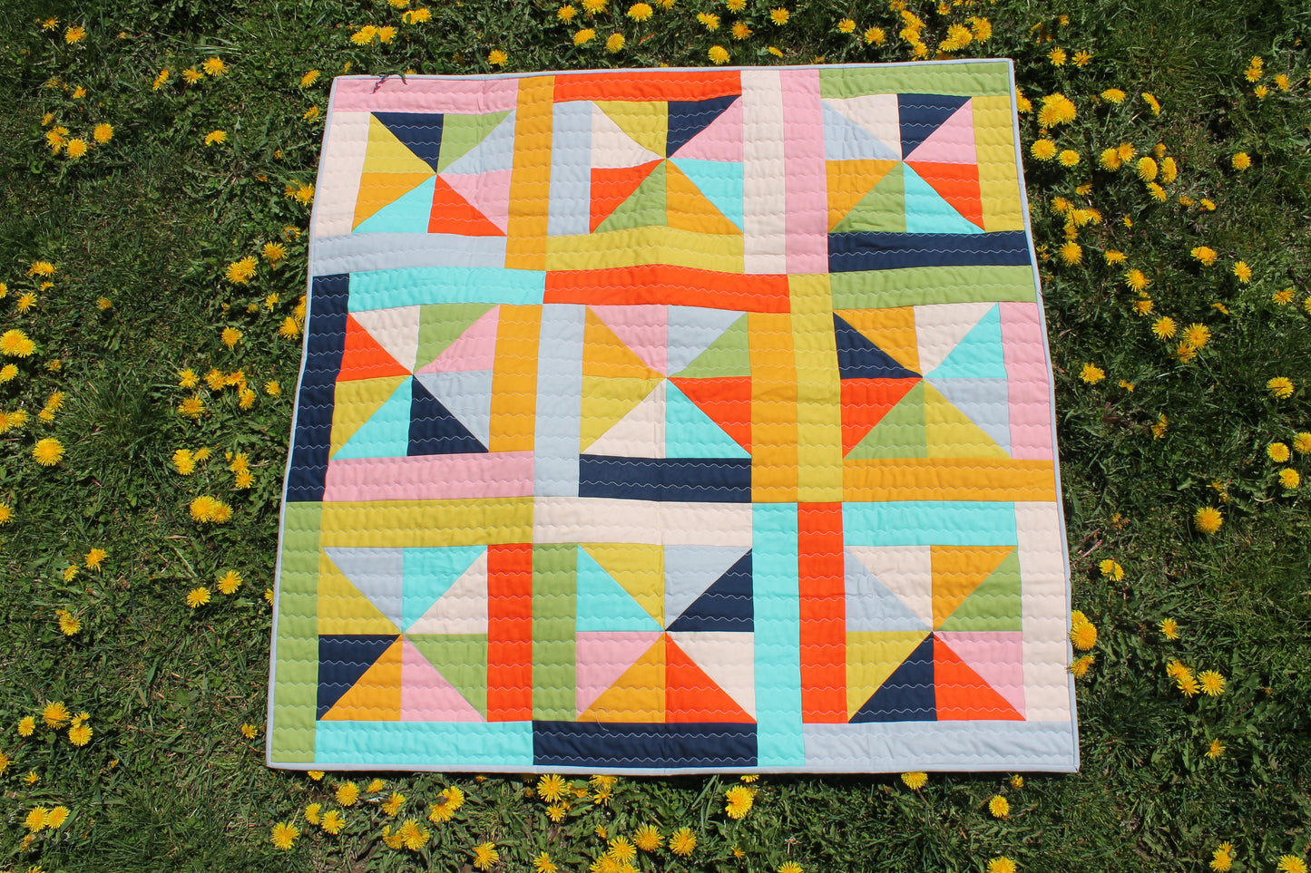 Colourful Baby Quilt - Sew & Such & More